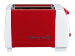 Prajitor de paine Hausberg HB-150RS, 750 W, 2 felii, Grad de rumenire variabil, Rosu